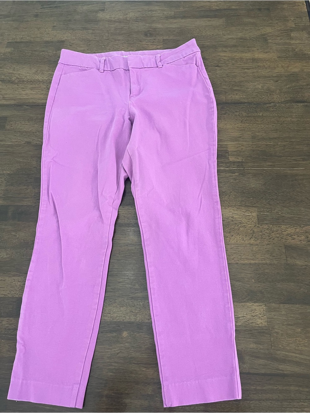 Old Navy Pixie Ankle Pants Slim Cropped Pants in Lilac Purple Womens Size 8 - Picture 2 of 6